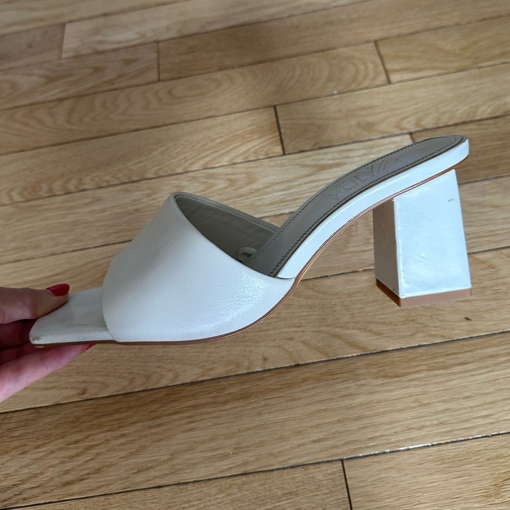 White Kitten Heels